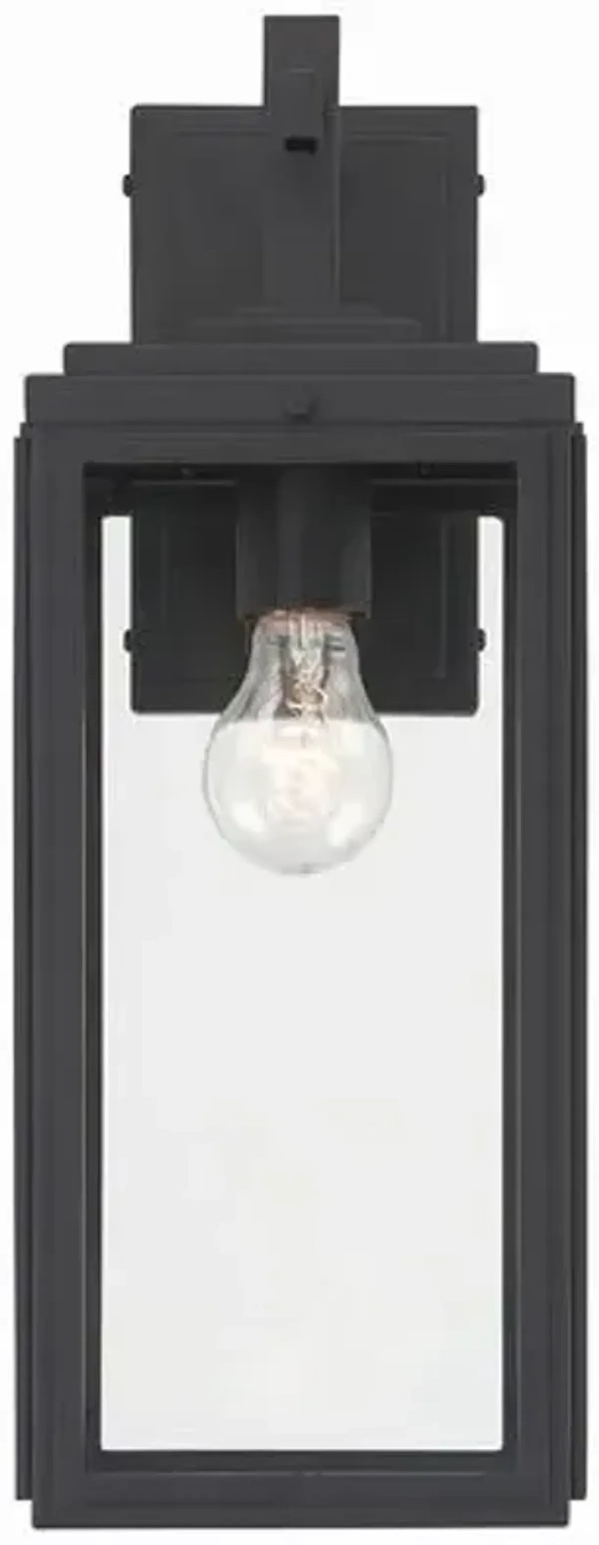 Byron 1 Light Outdoor Sconce - Crystorama - Black