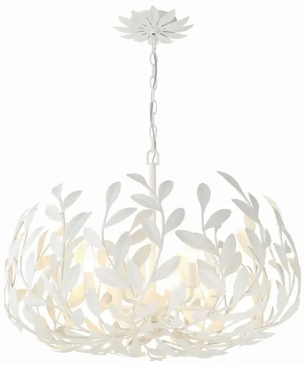 Broche 6-Light Chandelier - Crystorama - White