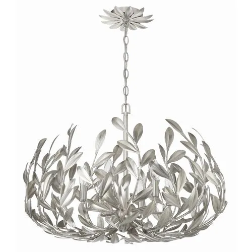 Broche 6 Light Chandelier - Crystorama - Silver