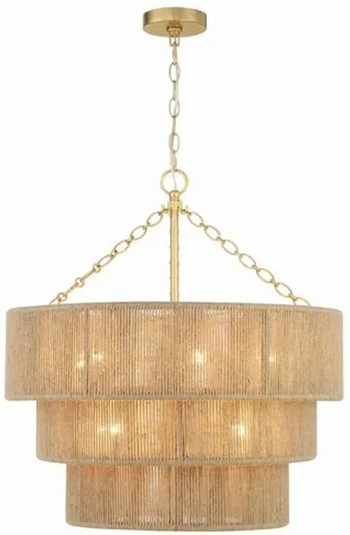 Shyla 10 Light Chandelier - Soft Gold - Crystorama