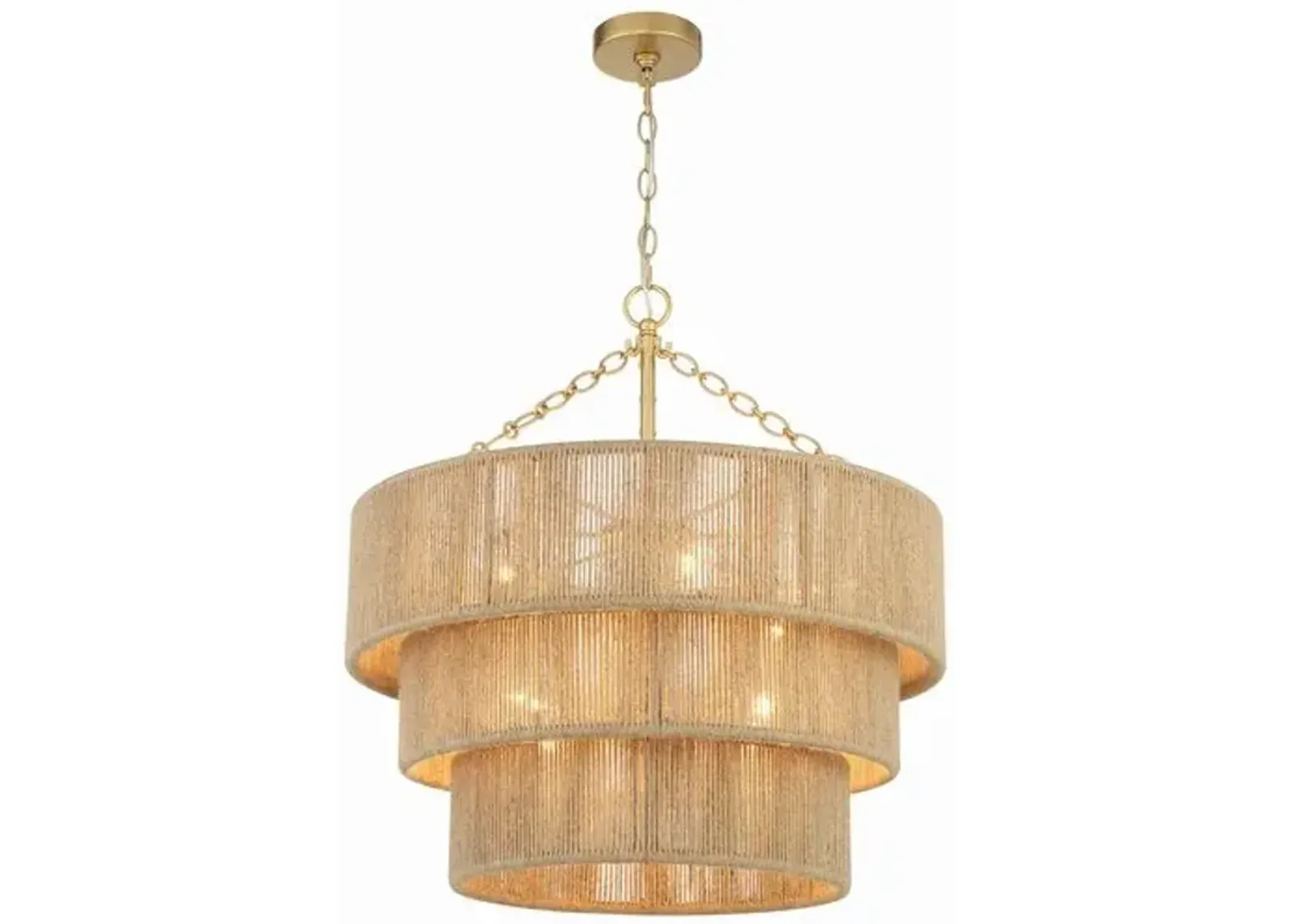 Shyla 10 Light Chandelier - Soft Gold - Crystorama