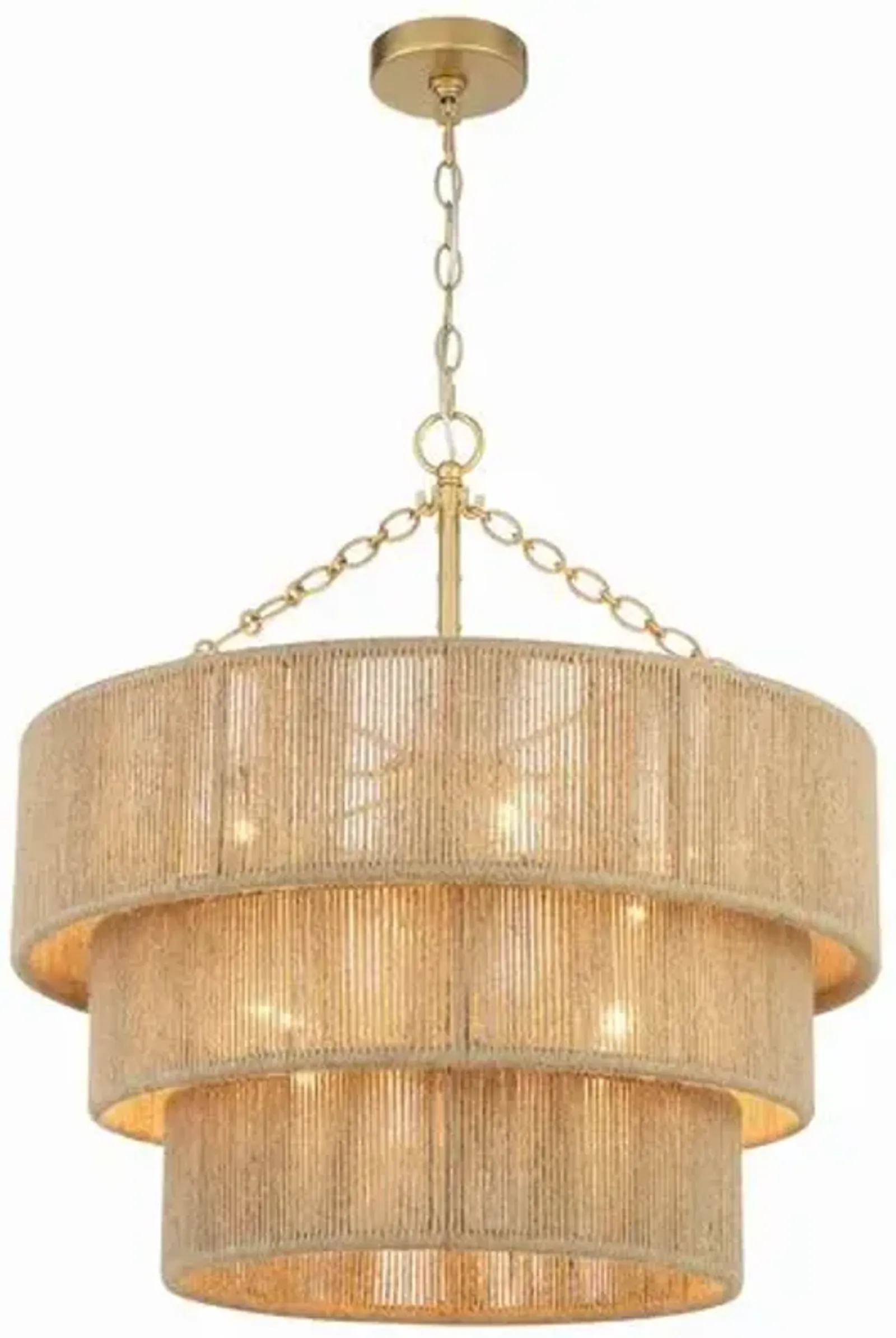 Shyla 10 Light Chandelier - Soft Gold - Crystorama