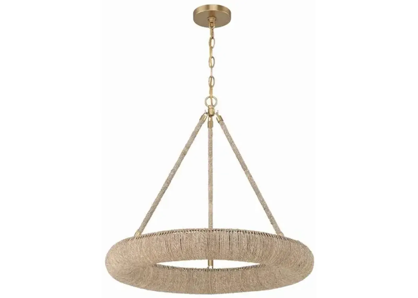 Oakley Integrated LED Chandelier - Soft Gold - Crystorama