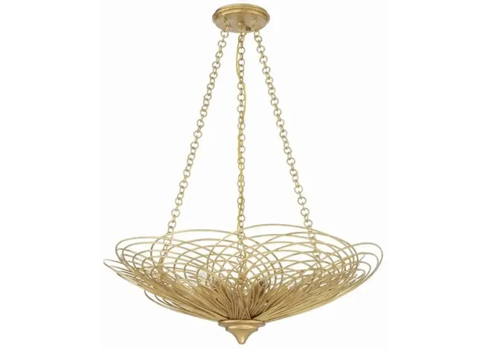 Doral 6 Light Chandelier - Crystorama - Gold