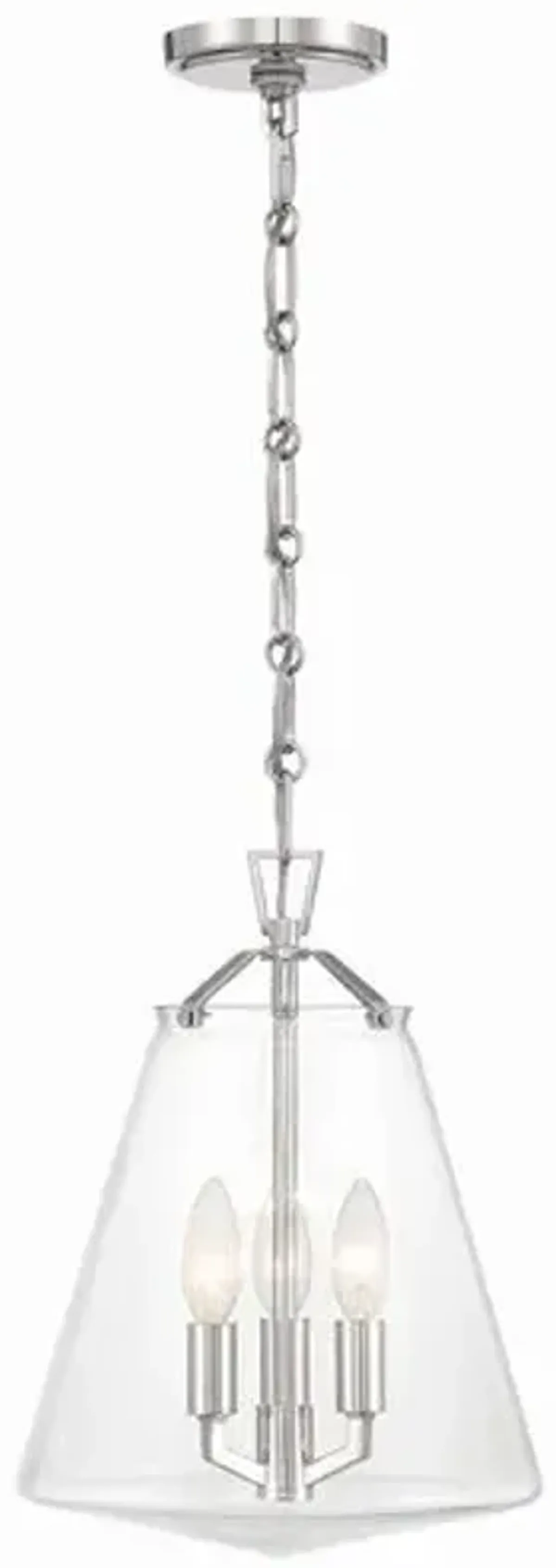 Voss 3 Light Mini Chandelier - Crystorama - Silver