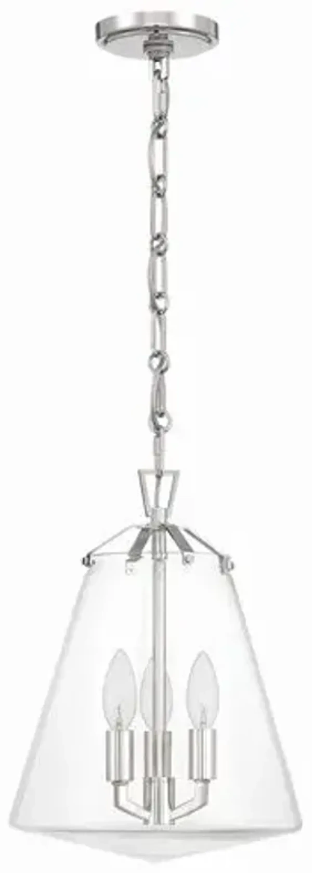 Voss 3 Light Mini Chandelier - Crystorama - Silver