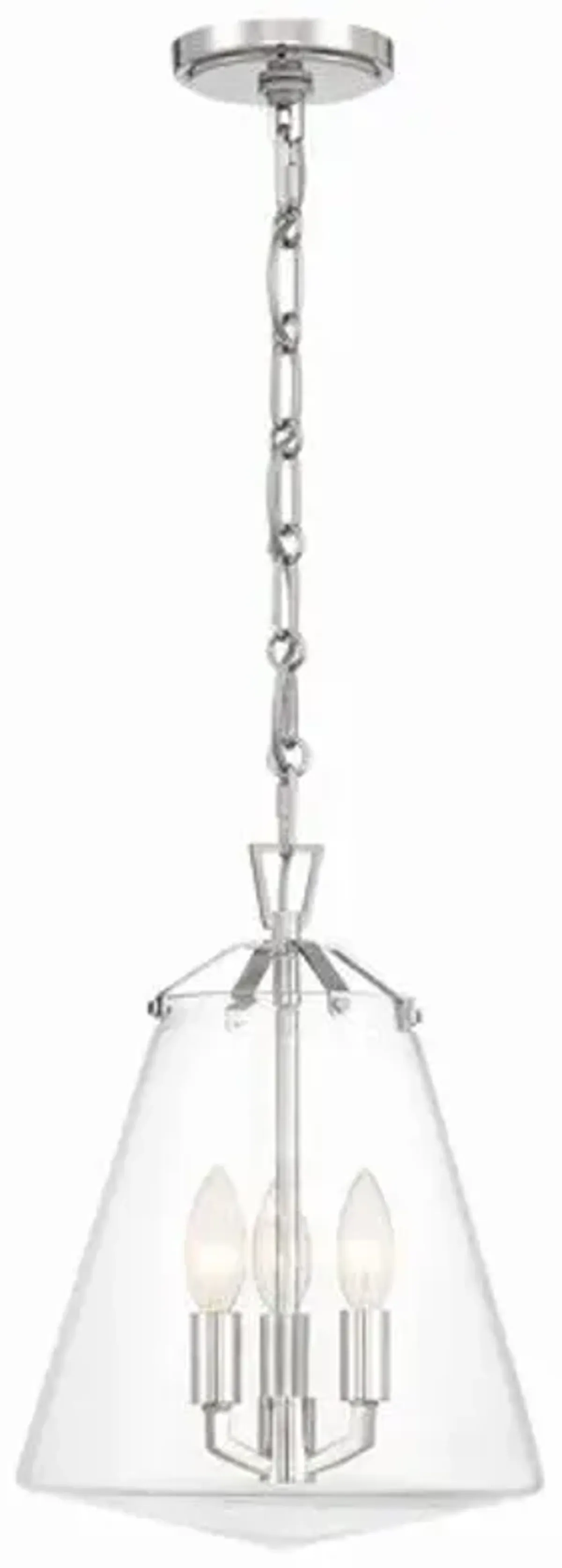 Voss 3 Light Mini Chandelier - Crystorama - Silver