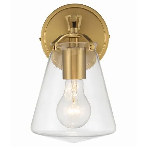 Voss 1 Light Wall Sconce - Crystorama - Gold