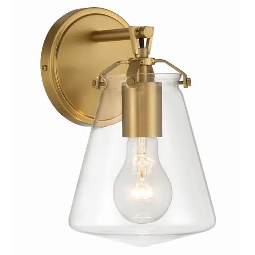 Voss 1 Light Wall Sconce - Crystorama - Gold