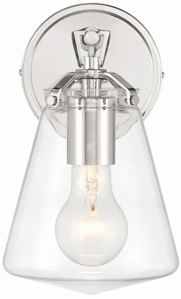Voss 1 Light Wall Sconce - Crystorama - Silver