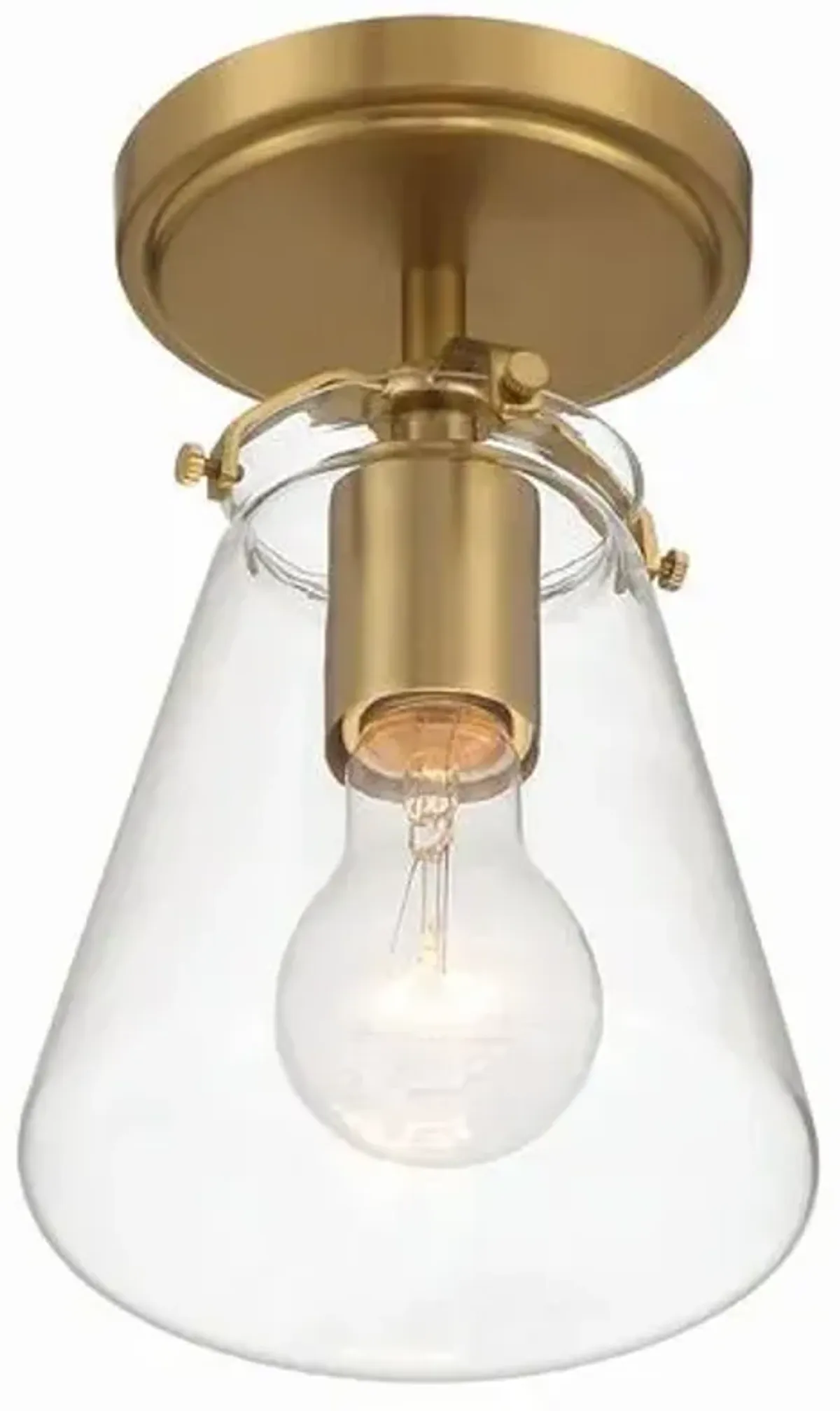 Voss 1 Light Semi Flush Mount - Crystorama - Gold