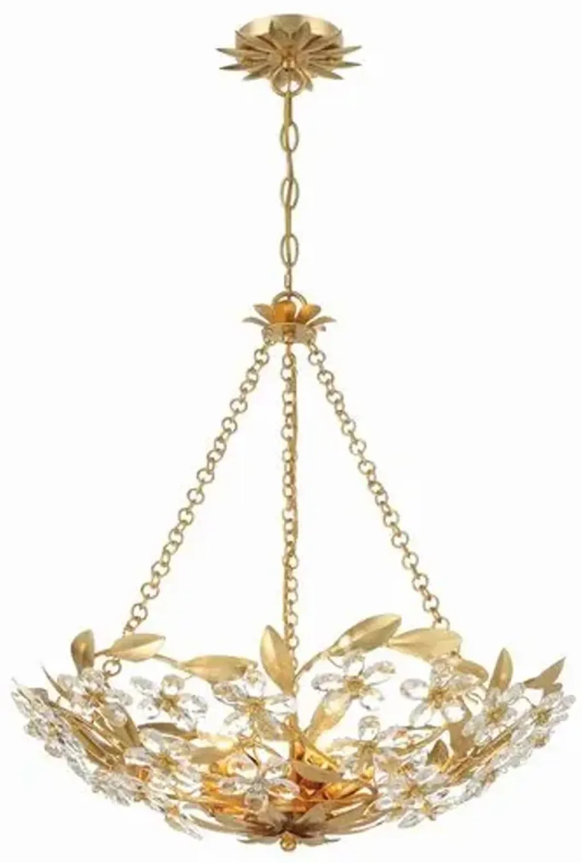 Marselle 6 Light Chandelier - Crystorama - Gold