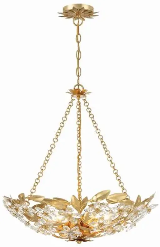 Marselle 6 Light Chandelier - Crystorama - Gold