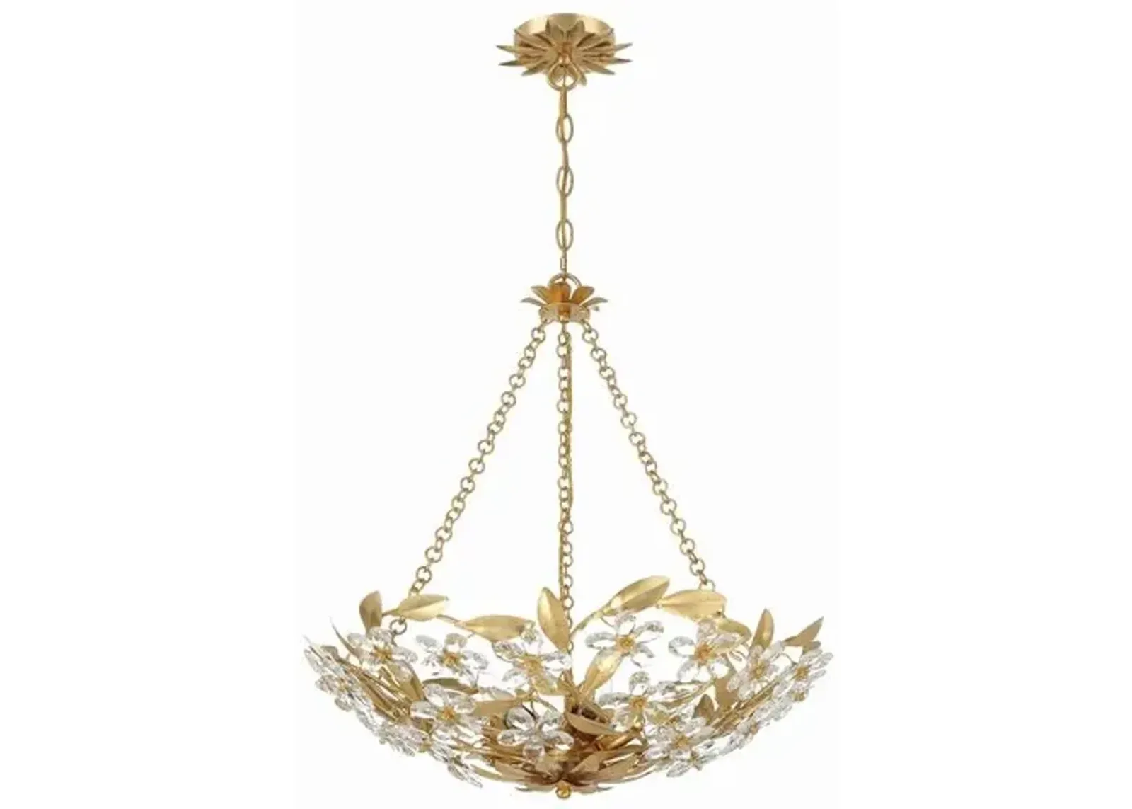 Marselle 6 Light Chandelier - Crystorama - Gold