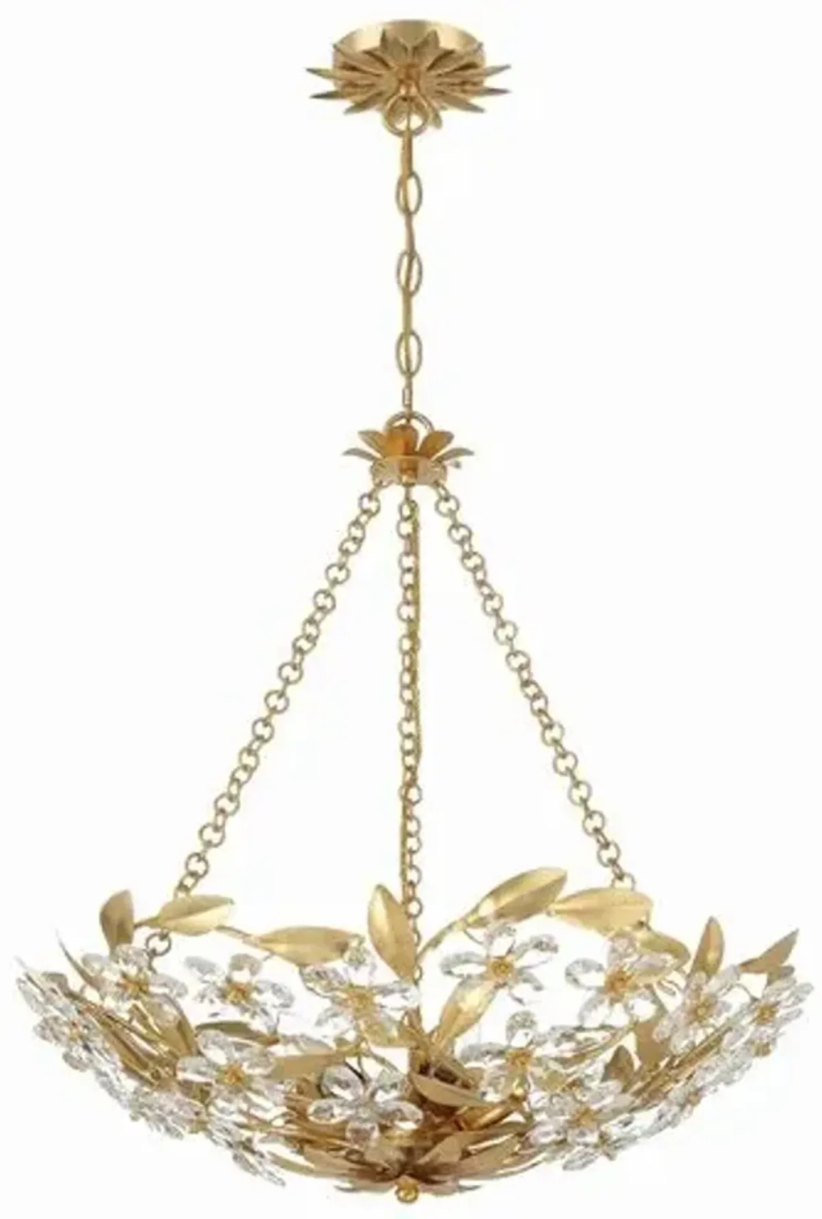 Marselle 6 Light Chandelier - Crystorama - Gold