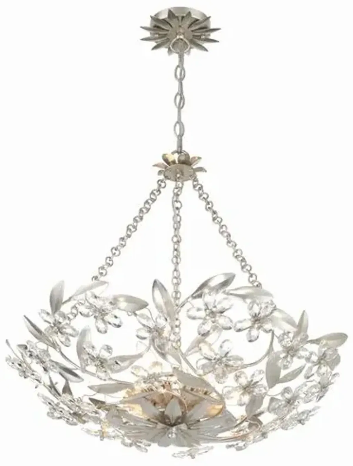 Marselle 6 Light Chandelier - Crystorama - Silver