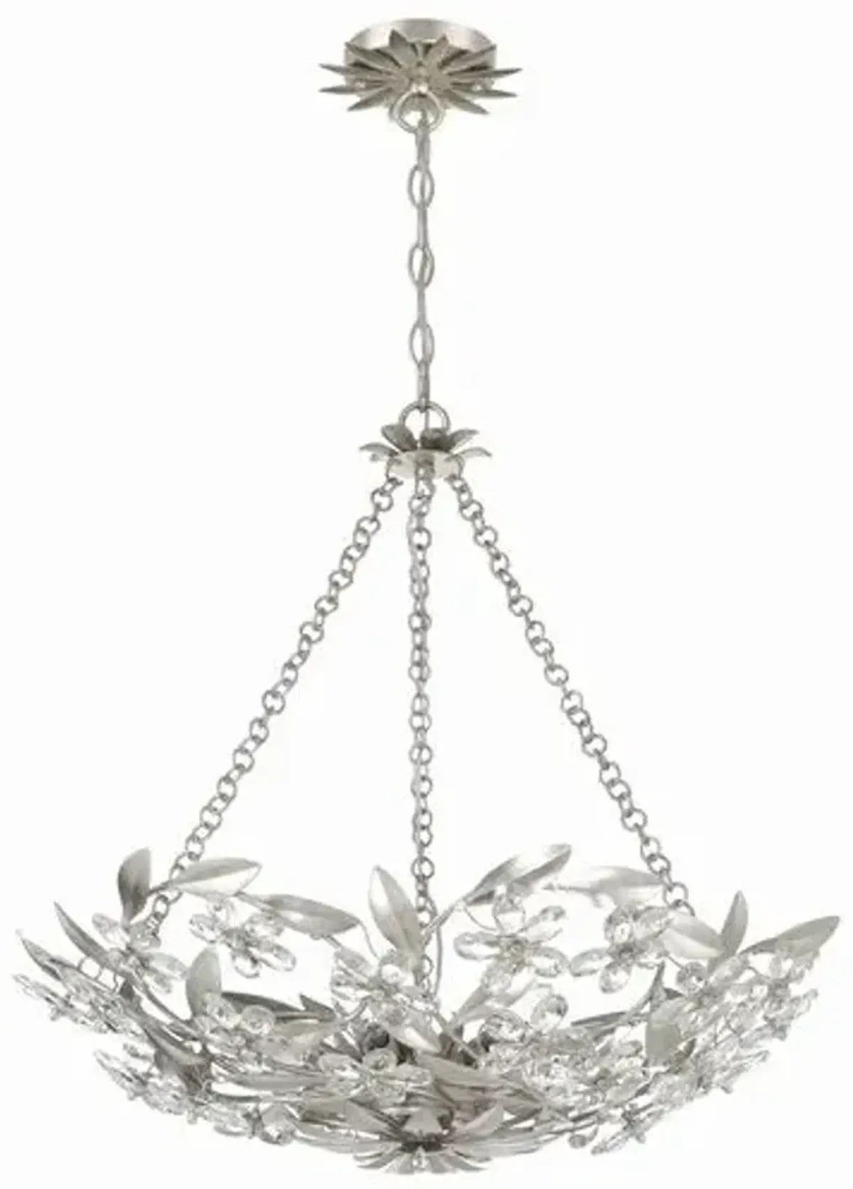 Marselle 6 Light Chandelier - Crystorama - Silver