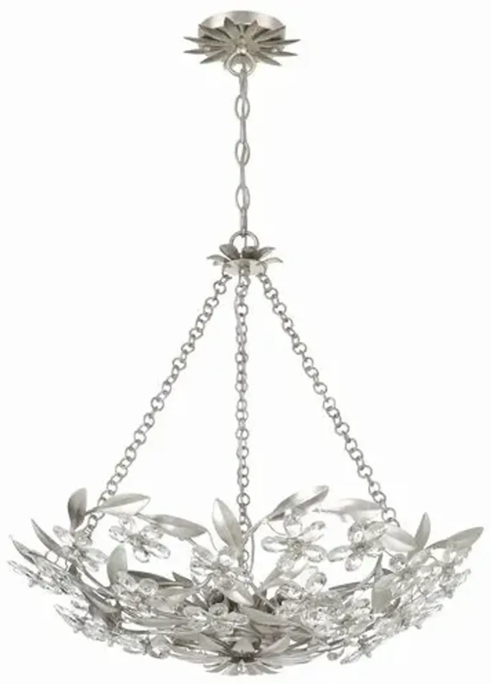 Marselle 6 Light Chandelier - Crystorama - Silver