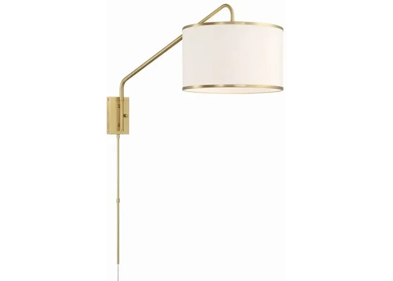 Mallory 1 Light Task Wall Sconce - Crystorama - Gold