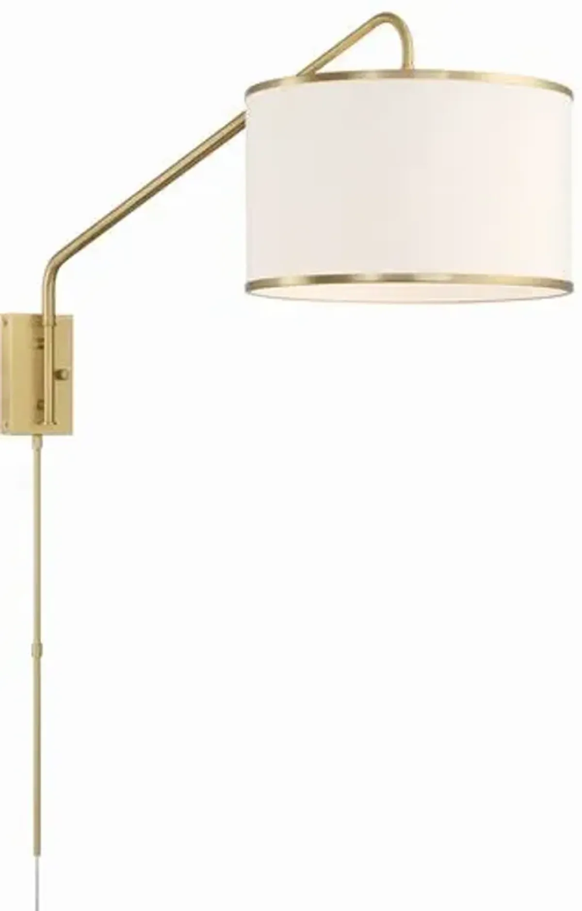 Mallory 1 Light Task Wall Sconce - Crystorama - Gold