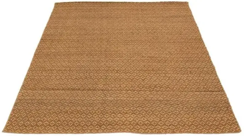 Palas Denizli Tan Kilim - 6'7" x 9'2" - ECARPETGALLERY - Brown