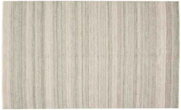 Nevada Grey Kilim - 5'1" x 8'4" - ECARPETGALLERY - Gray