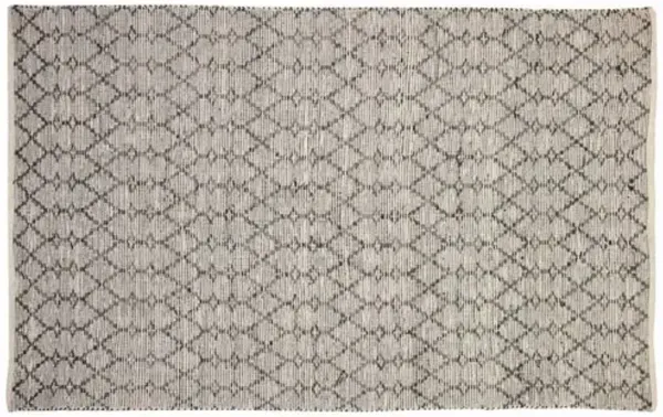 Marrakech Cream Kilim - 5'2" x 8'0" - ECARPETGALLERY - Ivory