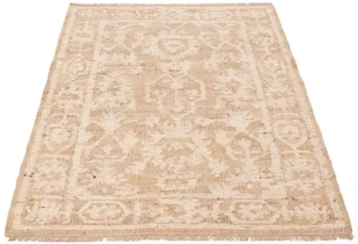 Marrakech Tan Kilim - 5'3" x 7'9" - ECARPETGALLERY - Brown