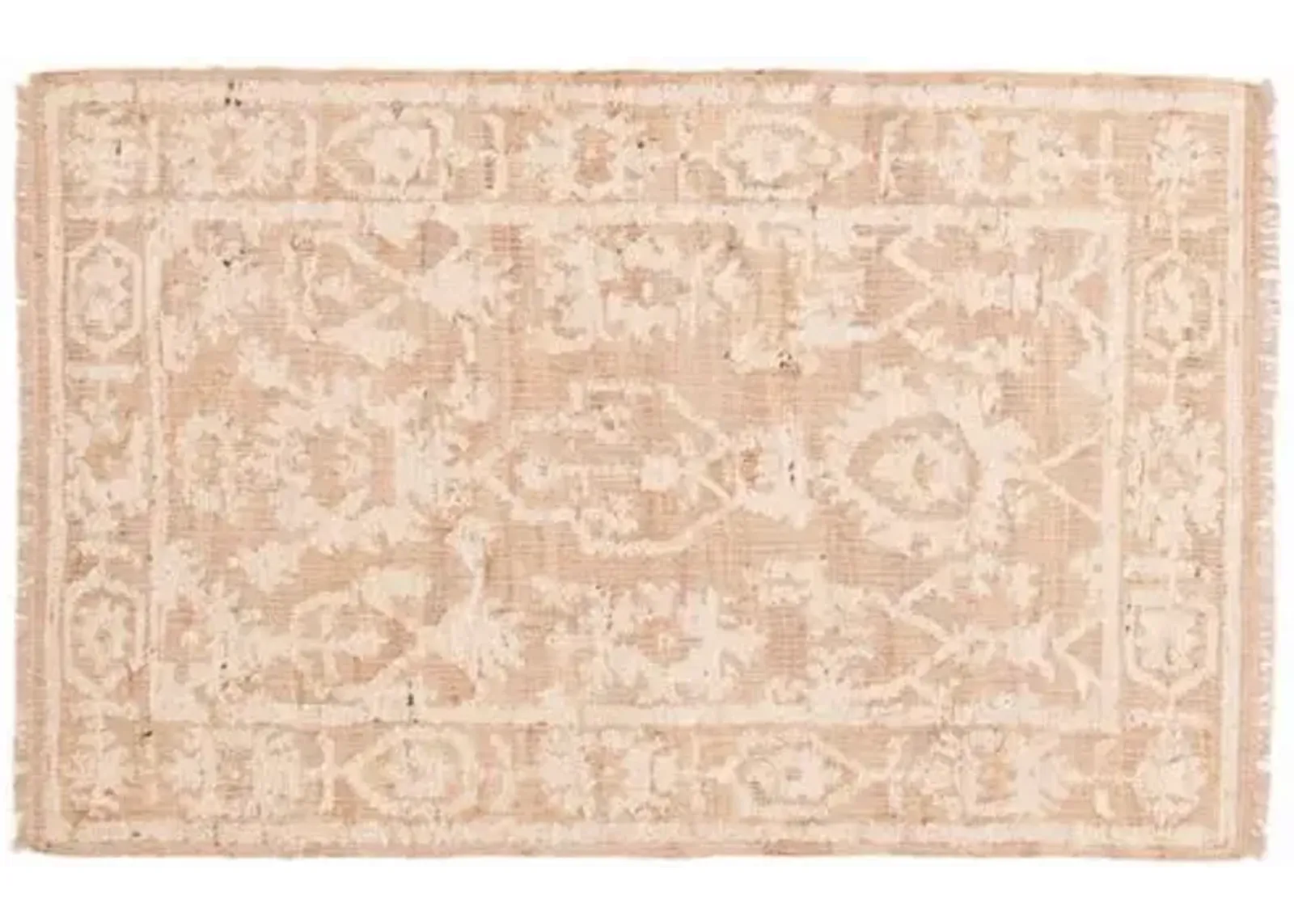 Marrakech Tan Kilim - 5'3" x 7'9" - ECARPETGALLERY - Brown