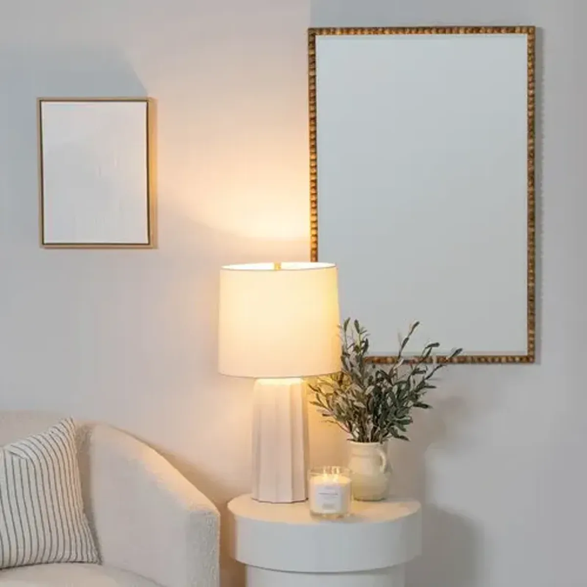 Windsor Rectangular Wood Wall Mirror - Natural