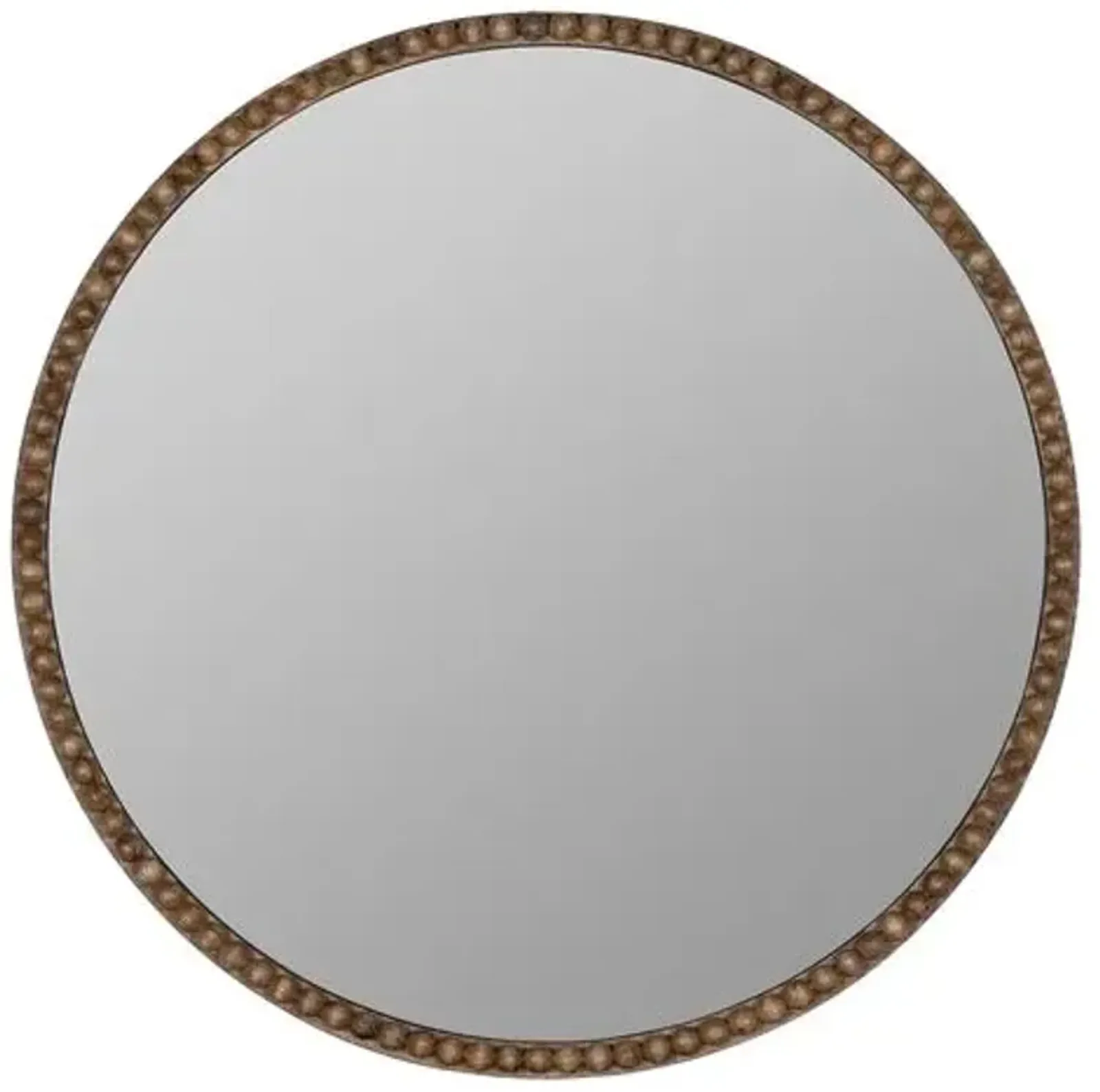 Windsor Round Wood Wall Mirror - Natural