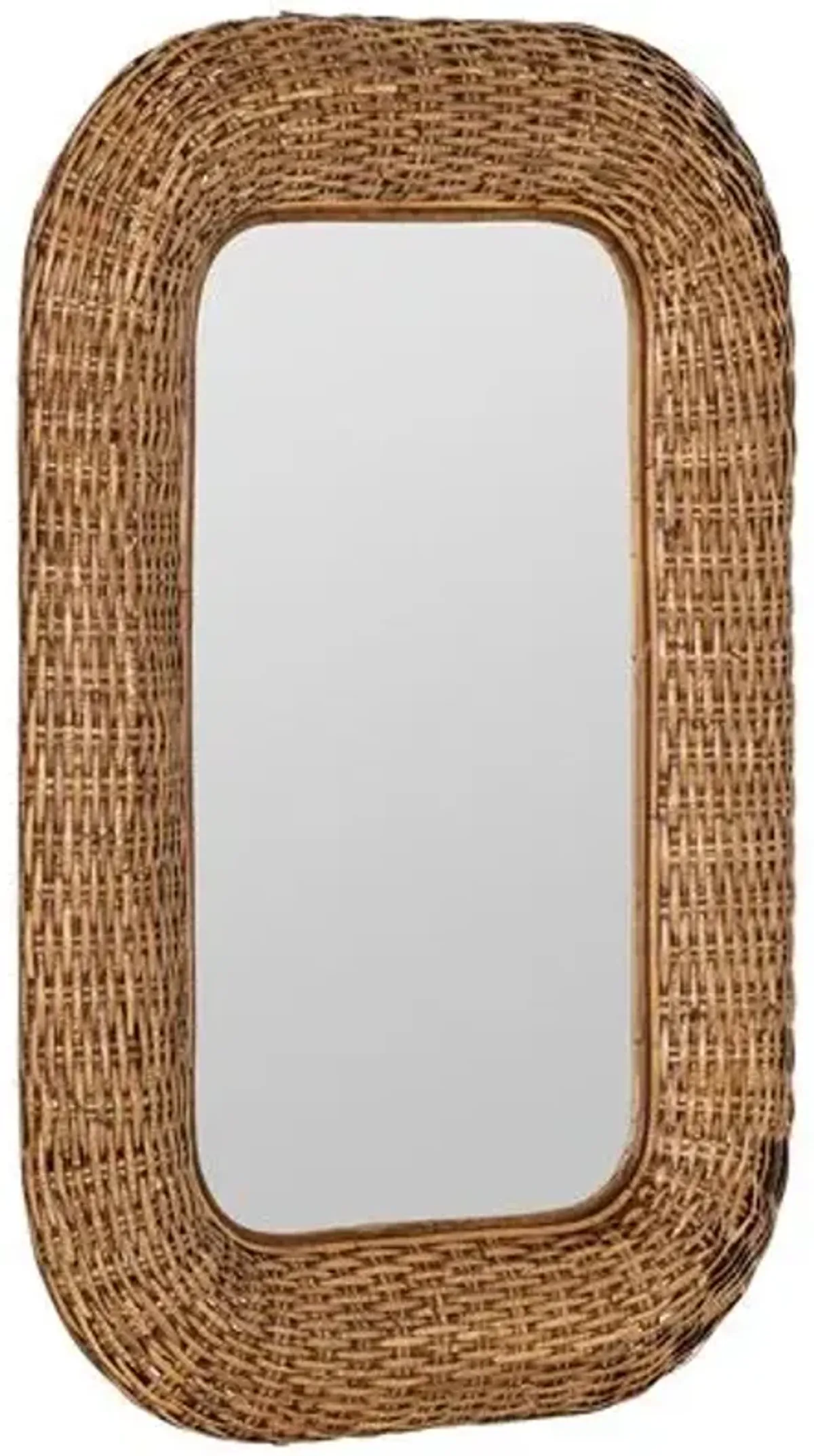 Kalia Wall Mirror - Natural Rattan