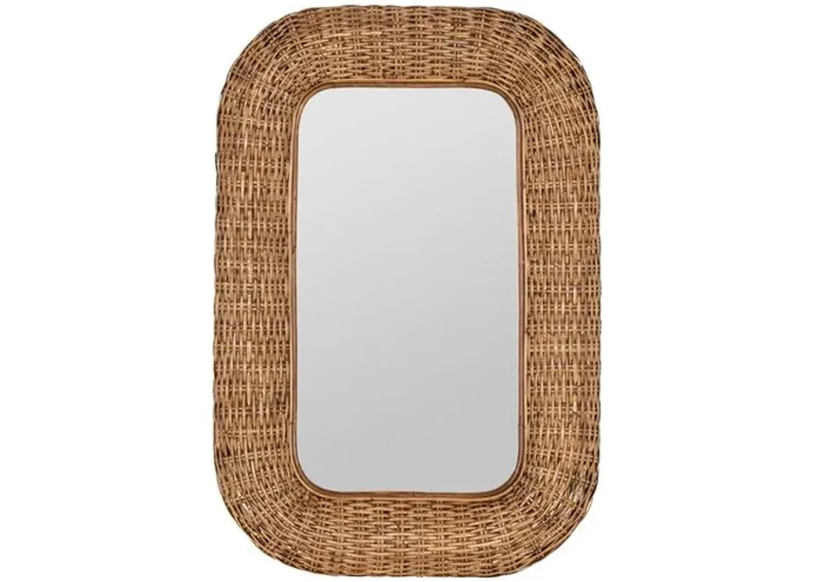 Kalia Wall Mirror - Natural Rattan