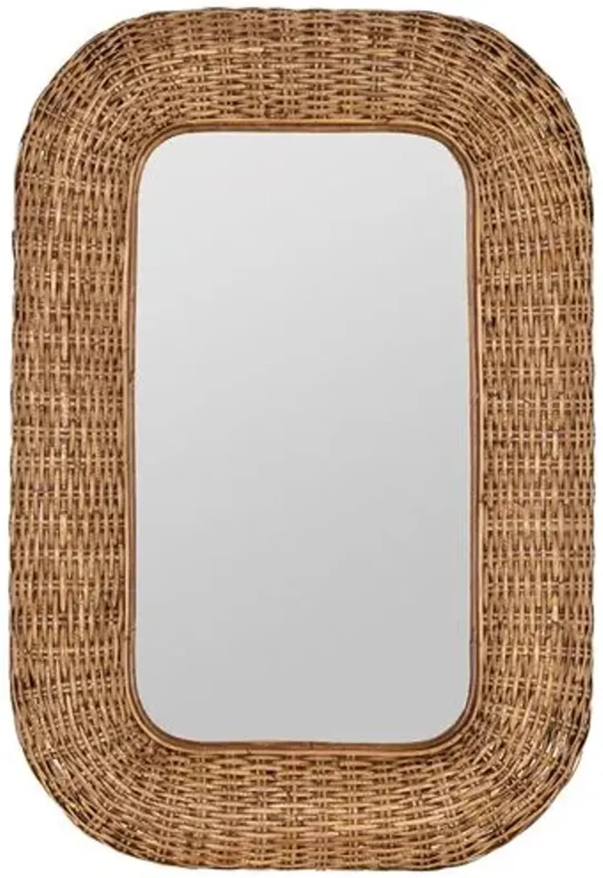 Kalia Wall Mirror - Natural Rattan