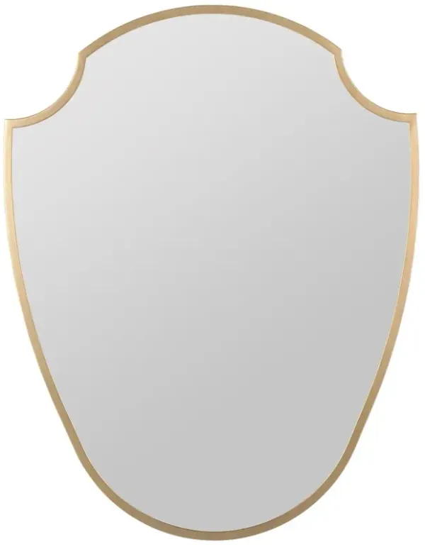 Ariana Wall Mirror, Polished Gold