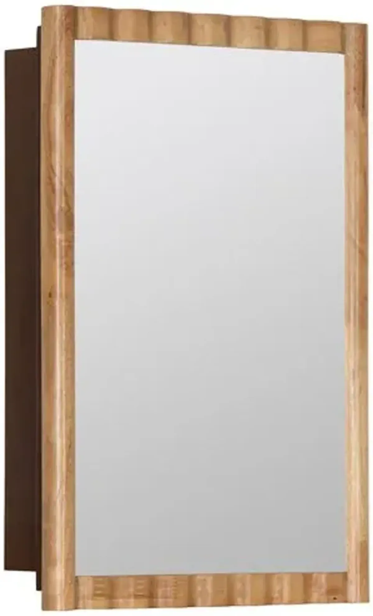 Dianna Medicine Cabinet Wood Wall Mirror - Natural