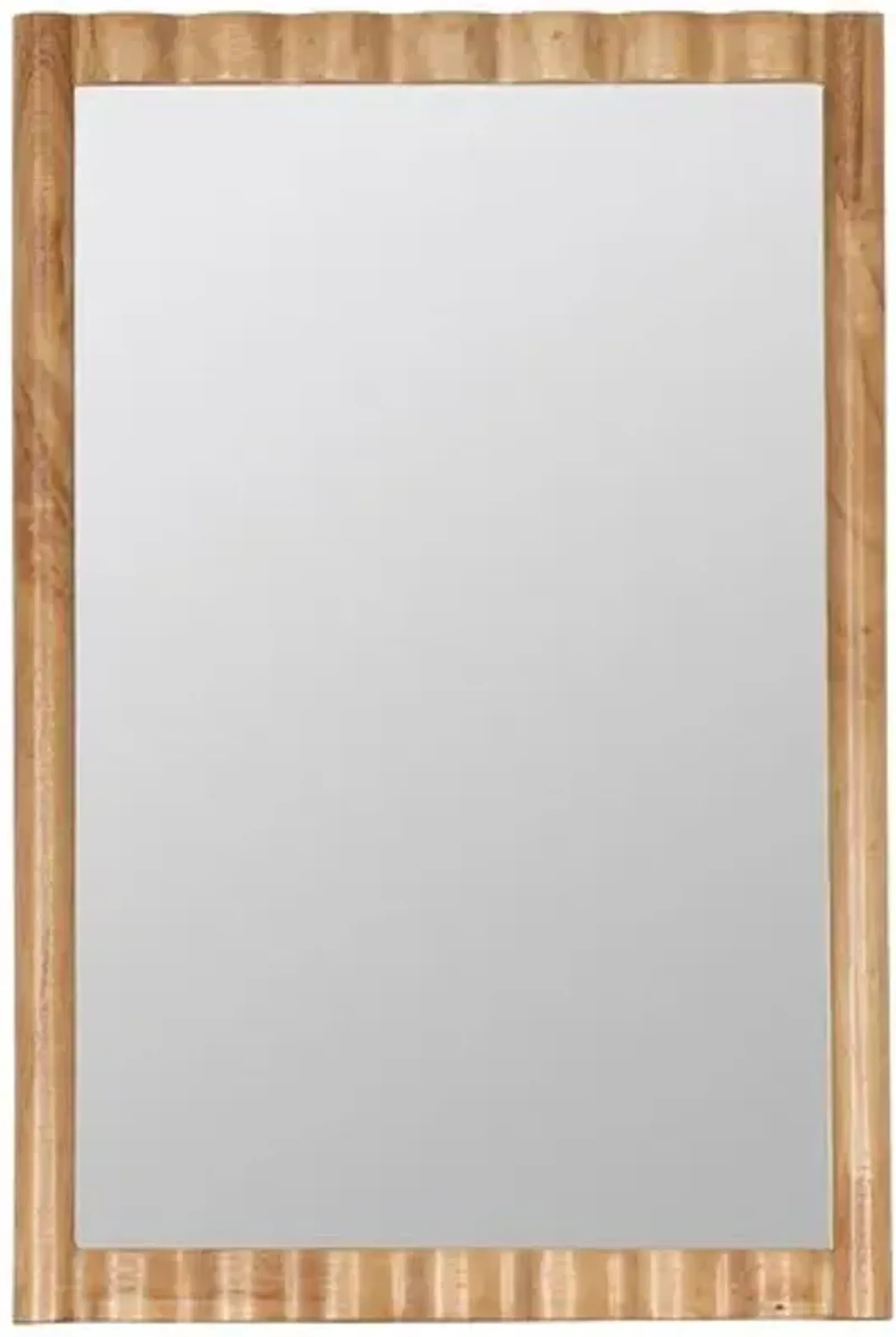 Dianna Medicine Cabinet Wood Wall Mirror - Natural