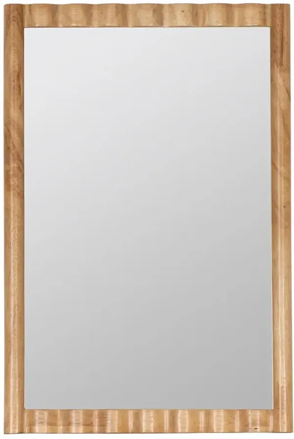 Dianna Medicine Cabinet Bathroom Mirror, Natural Wood