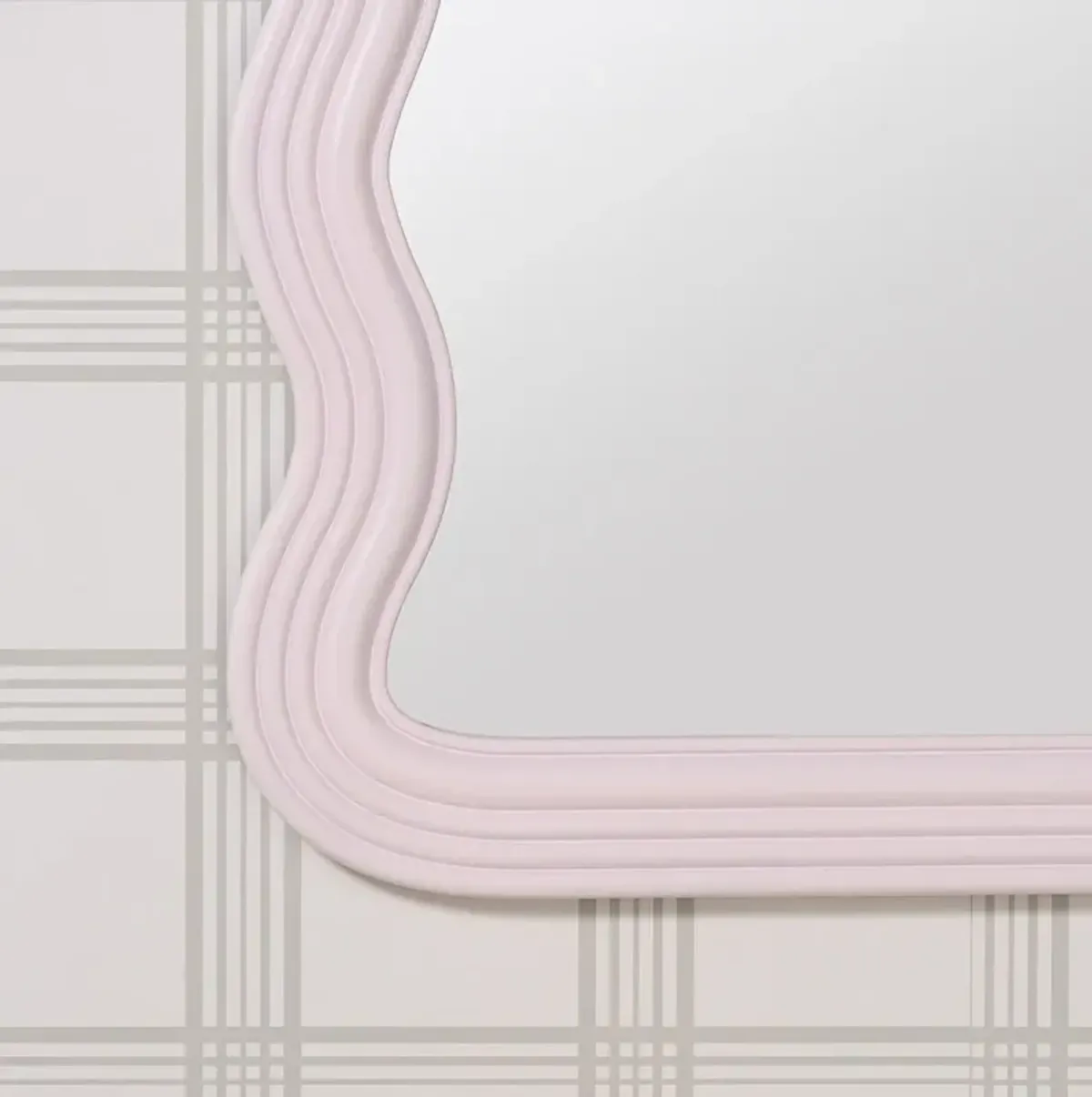 Franky Custom Painted Wavy Wall Mirror