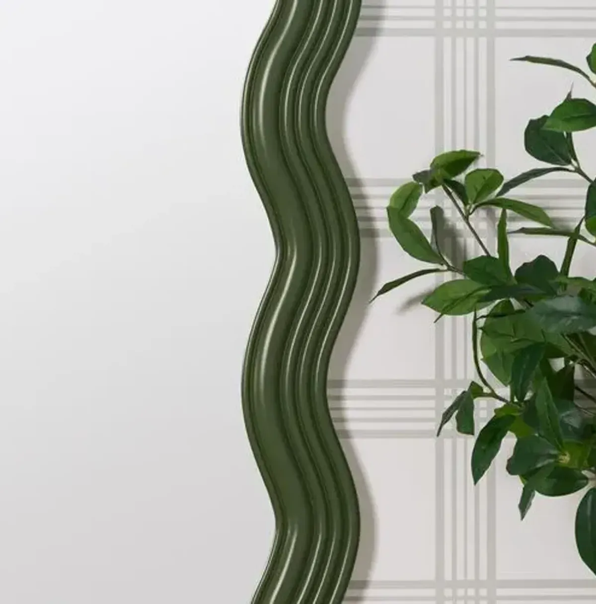 Franky Custom Painted Wavy Wall Mirror