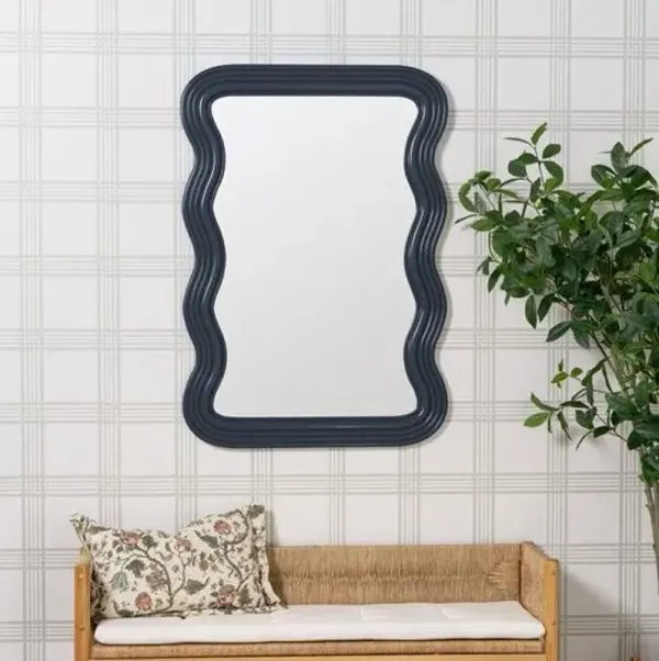 Franky Custom Painted Wavy Wall Mirror