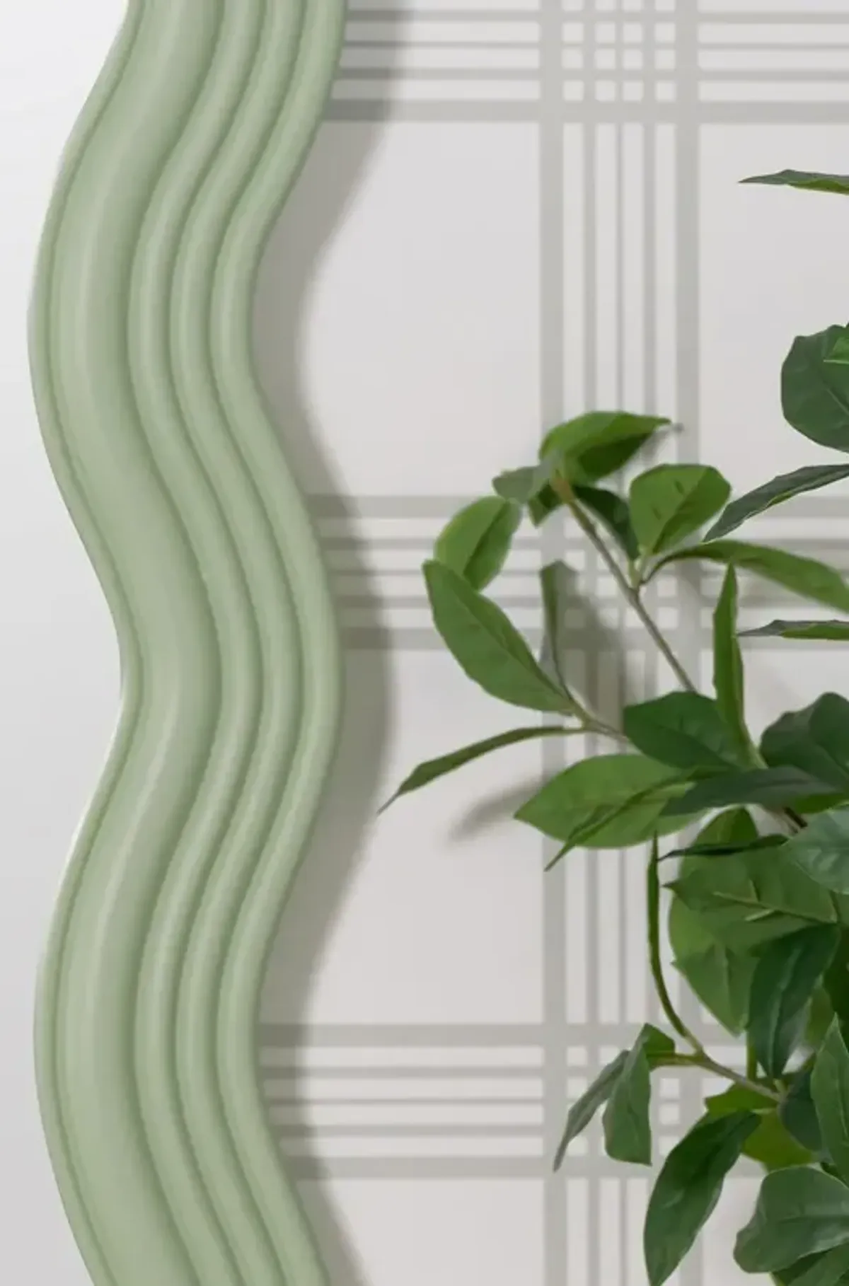 Franky Custom Painted Wavy Wall Mirror