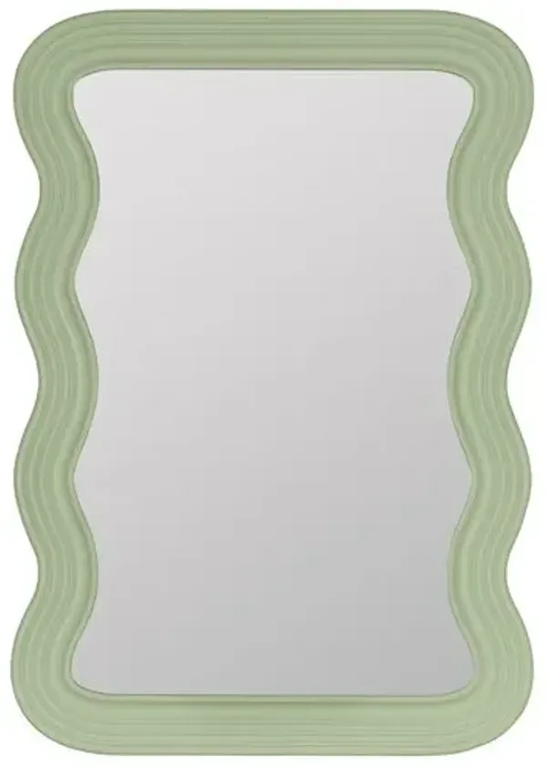 Franky Custom Painted Wavy Wall Mirror