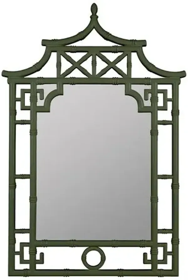 Isla Chinoiserie Custom Painted Wall Mirror