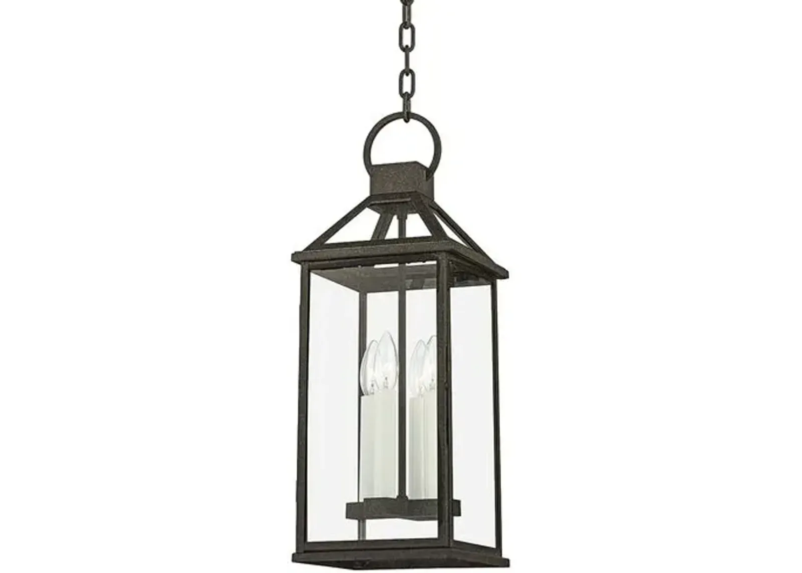 Sanders Outdoor Lantern - French Iron - Black