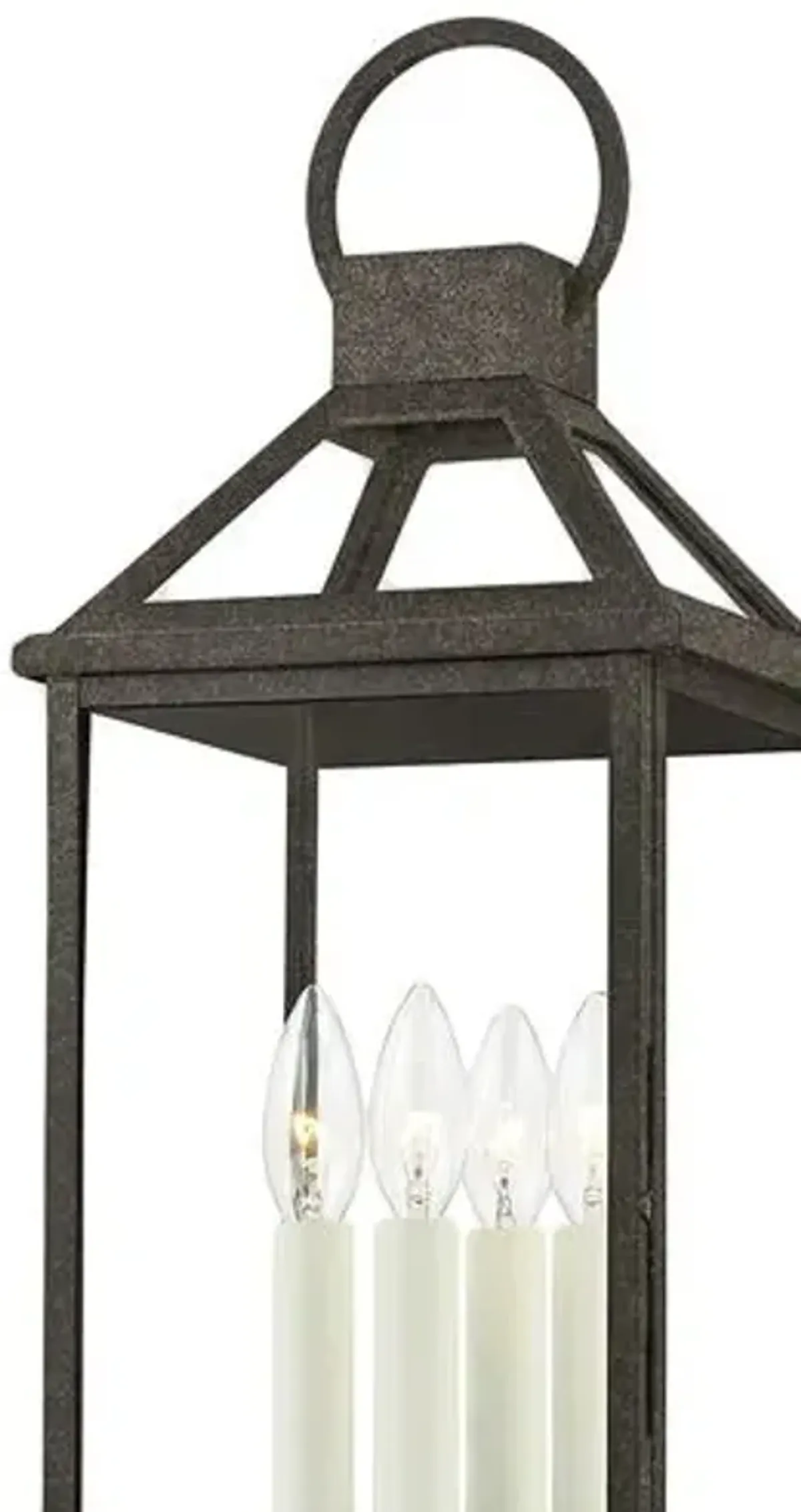 Sanders Outdoor Post Light - French Iron - Black