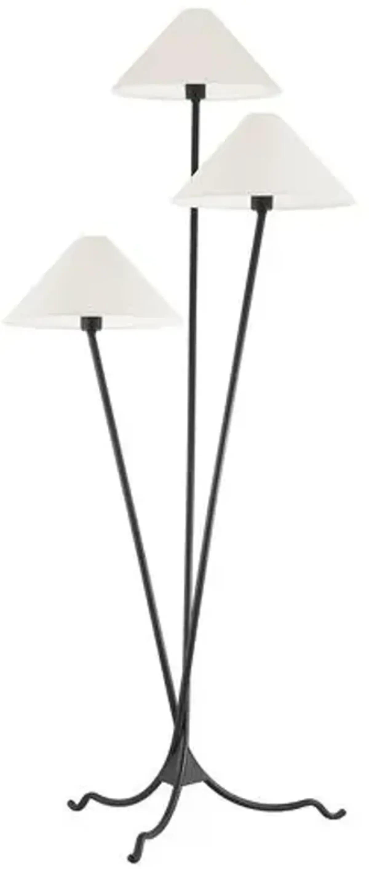 Cedar Floor Lamp - Forged Iron