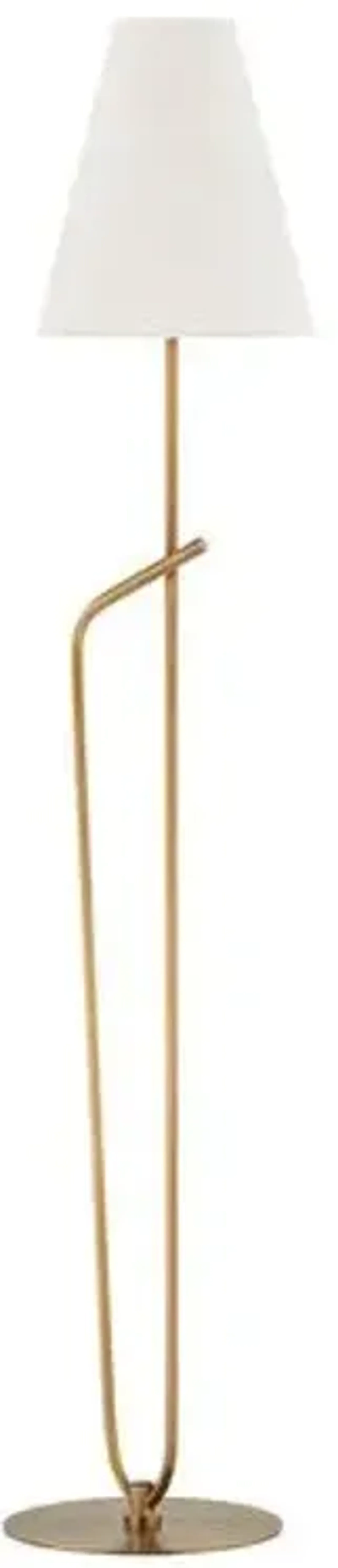 Pearce 64" Floor Lamp - Patina Brass