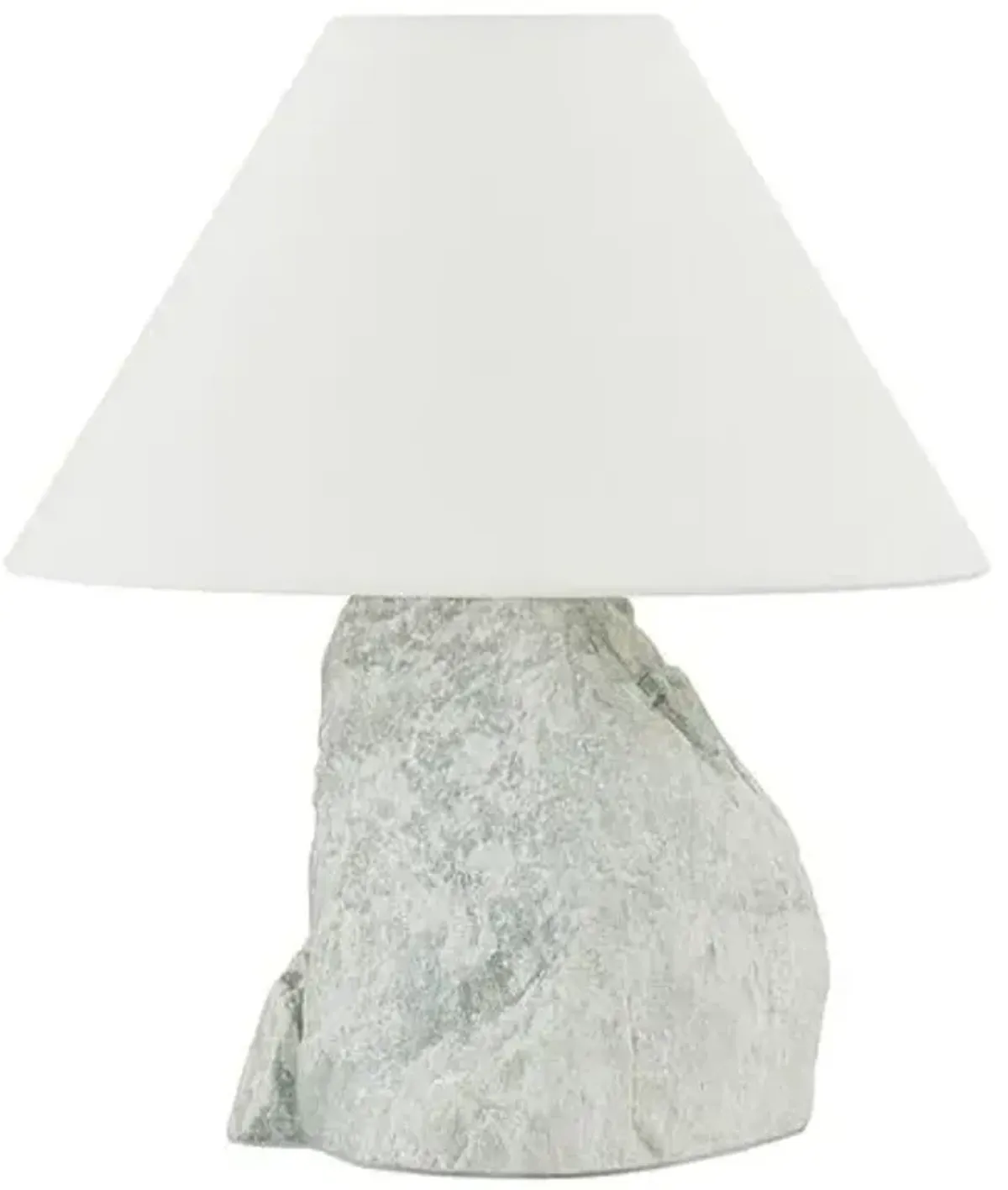 Carver 14" Stone Table Lamp - Natural White - Gold