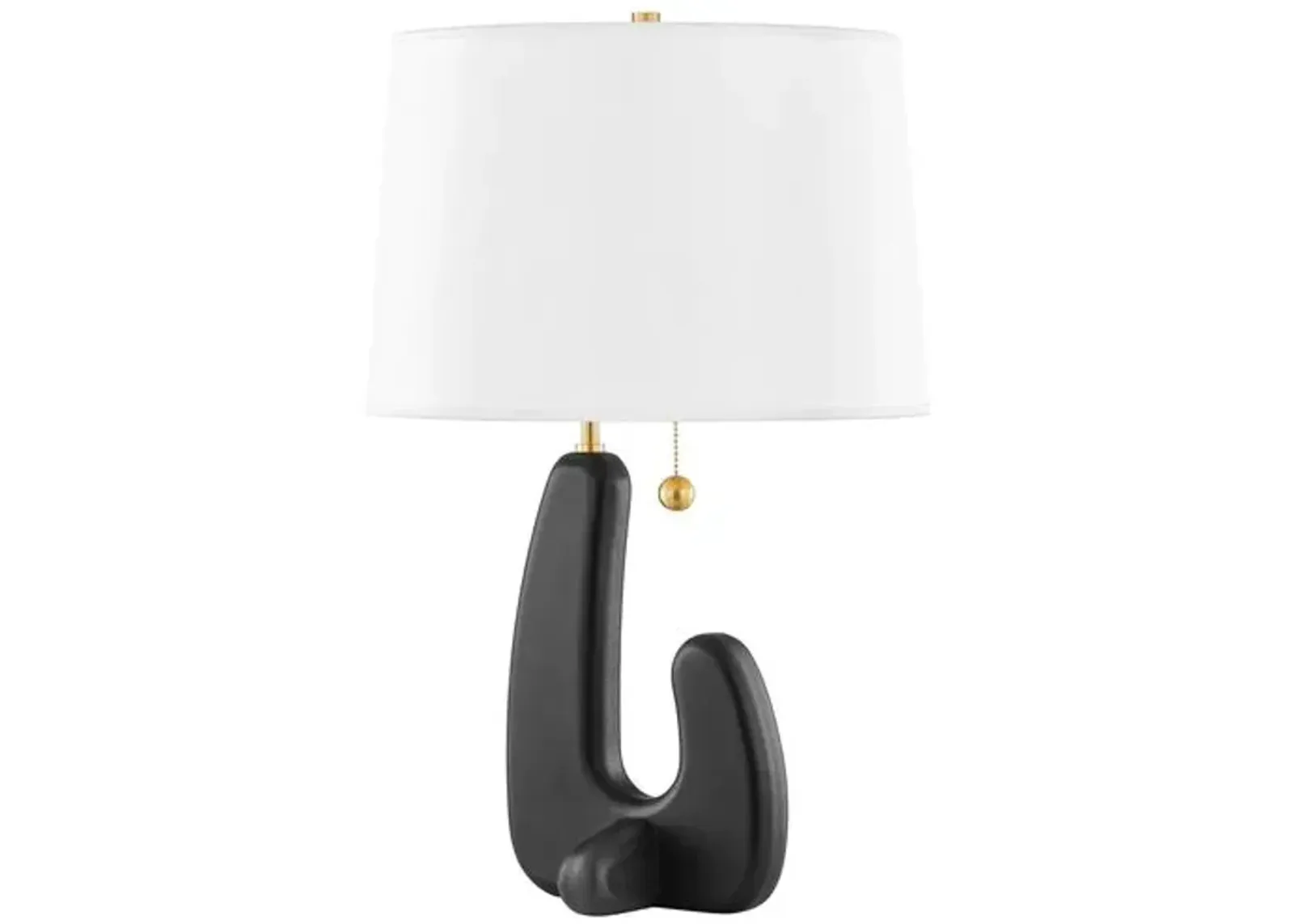 Regina Wood Table Lamp - Black - Home Ec. for Mitzi - Gold